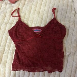 Edikted Red Lace Top